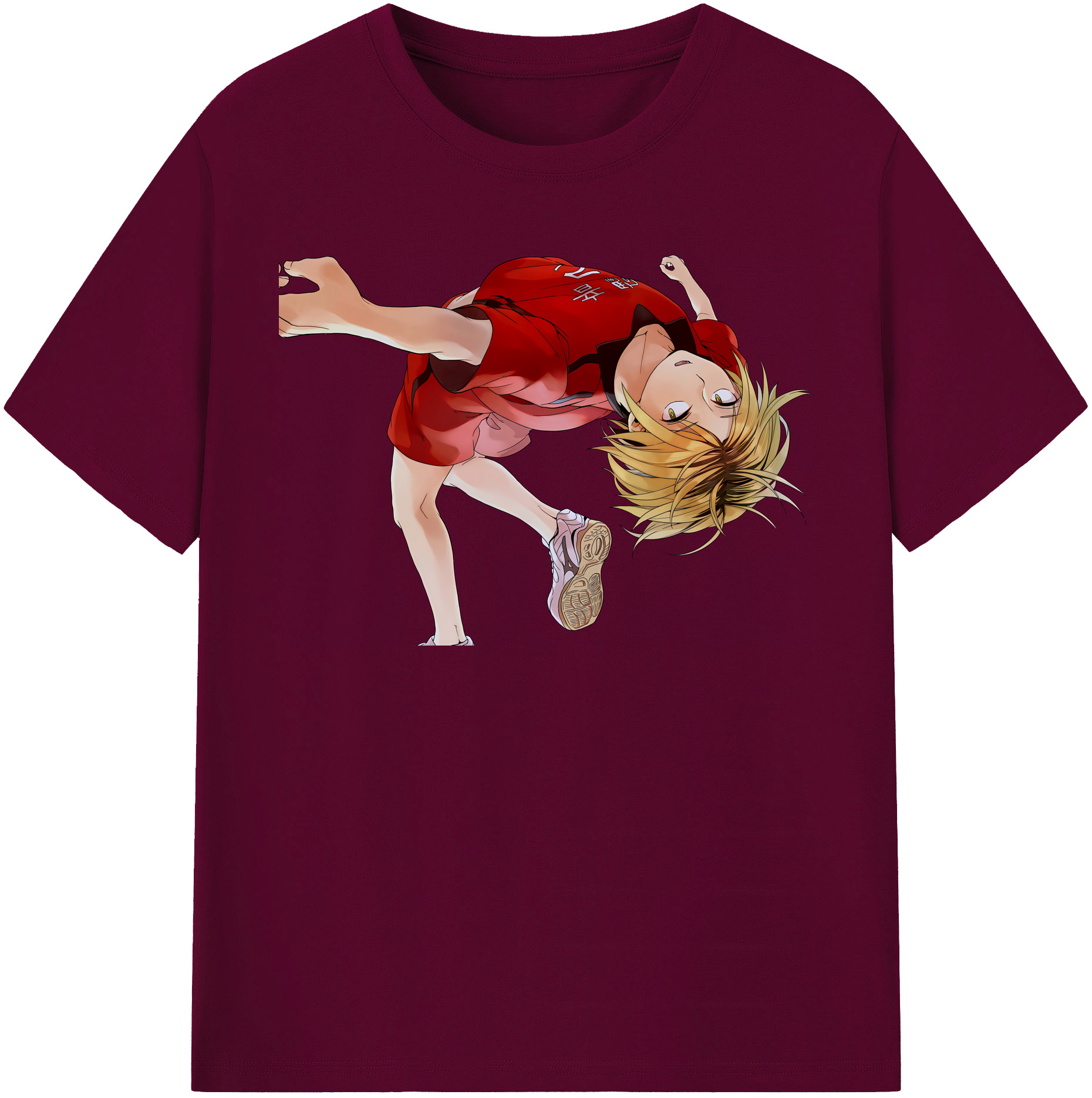 （画像用） ハイキュー!! Haikyu!! レディースカジュアルプリントTシャツ（綿100％）